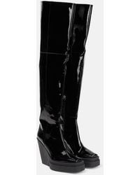 Gia Borghini - Gia 31 Patent Leather Over-The-Knee Boots - Lyst