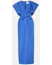 Carolina Herrera - Bow-Detail Silk Faille Gown - Lyst