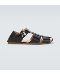 Lemaire - Convertible Leather Fisherman Sandals - Lyst