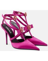 Versace - Pumps With Gianni Ribbon Bows - Lyst