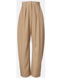 Loewe - Wool Wide-Leg Pants - Lyst