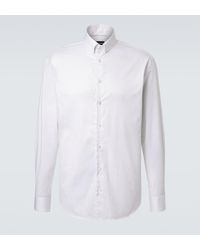 Giorgio Armani - Archivio Pinstripe Cotton Shirt - Lyst