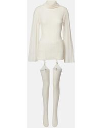 AYA MUSE - Wool-Blend Minidress - Lyst