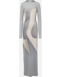 Acne Studios - Printed Jersey Maxi Dress - Lyst