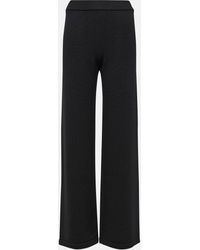 Max Mara - Leisure Visone Virgin Wool Pants - Lyst