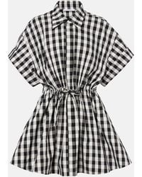 Givenchy - Checked Cotton-Blend Shirt Dress - Lyst