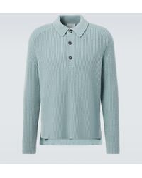 Allude - Wool And Cashmere Polo Sweater - Lyst