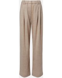 Brunello Cucinelli - Monili Virgin Wool Wide-Leg Pants - Lyst