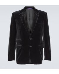 Ralph Lauren Purple Label - Cotton Velvet Suit Jacket - Lyst