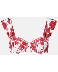 Alexandra Miro - Zella Floral Bikini Top - Lyst