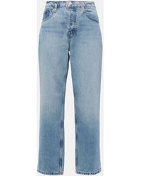 FRAME - The Slouchy Straight Straight Jeans - Lyst