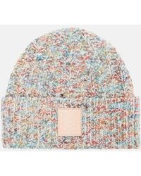 Loewe - Logo Wool And Cashmere-Blend Beanie - Lyst