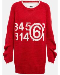 MM6 by Maison Martin Margiela - Logo Cotton-blend Sweater - Lyst