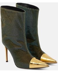 Alexandre Vauthier - Ankle Boots Alex Mit Metallic-Leder - Lyst