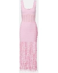 Jonathan Simkhai - Brionne Fringed Knitted Midi Dress - Lyst