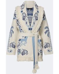 Alanui - Island Roots Foulard Wool, Cashmere, And Cotton Cardigan - Lyst