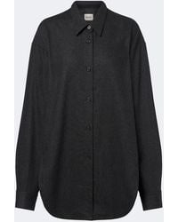 KHAITE - Goya Oversized Wool And Cashmere Shirt - Lyst