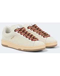 Lanvin - Sneakers Lite Curb Aus Veloursleder - Lyst