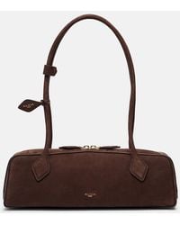 Alaïa - Le Teckel Medium Suede Shoulder Bag - Lyst