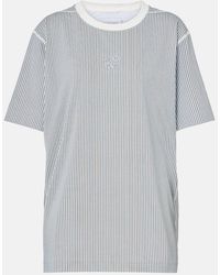 Loewe - X On Embroidered Striped T-Shirt - Lyst