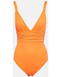 Melissa Odabash - Panarea Ruched Swimsuit - Lyst