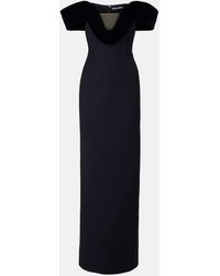 David Koma - Off-Shoulder Wool-Blend Bustier Gown - Lyst