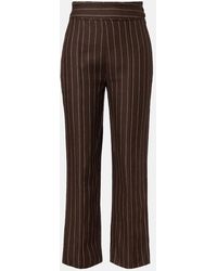 Posse - High-Rise-Hose Thea Aus Leinen - Lyst
