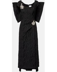 Erdem - Bestickte Robe Aus Jacquard - Lyst
