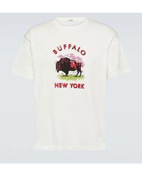 Bode - Camiseta De Jersey De Algodon Estampado - Lyst