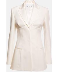 Off-White c/o Virgil Abloh - Blazer Aus Cady - Lyst
