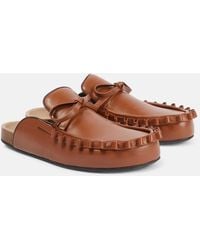 JW Anderson - Ruffled Leather Mules - Lyst
