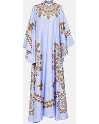 La DoubleJ - Bedruckter Kaftan Magnifico Aus Seiden-Twill - Lyst