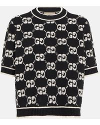 Gucci - Pullover Aus Woll-Bouclé Mit Jacquard-Muster - Lyst