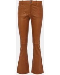 Stouls - Dean 22 Leather Flared Pants - Lyst