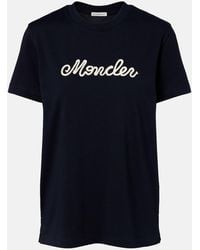 Moncler - Logo Cotton Jersey T-Shirt - Lyst