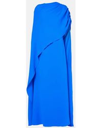 Oscar de la Renta - Robe Longue En Soie Melangee - Lyst
