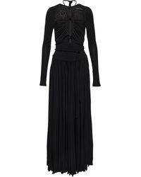 Proenza Schouler Synthetik Maxikleid aus Jersey in Schwarz Damen Bekleidung Kleider Freizeitkleider und lange Kleider 