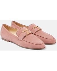 Tod's - Loafers T Timeless Aus Veloursleder - Lyst