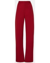 Bottega Veneta - High-Rise Wool Twill Straight Pants - Lyst