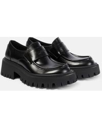 Balenciaga - Tractor Leather Loafers - Lyst
