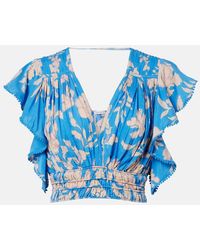 Poupette - Pearl Floral Crop Top - Lyst