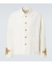 Commas - Floral Linen And Cotton Boucle Jacket - Lyst