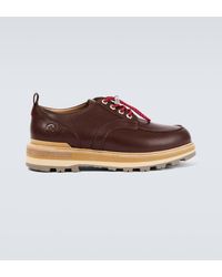 Moncler - Peka City Leather Derby Shoes - Lyst