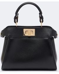 Fendi - Peekaboo Nano Leather Top-Handle Bag - Lyst