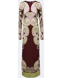 La DoubleJ - Kells Swirl Jersey Maxi Dress - Lyst
