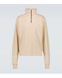 Les Tien - Cotton Jersey Half-Zip Sweatshirt - Lyst