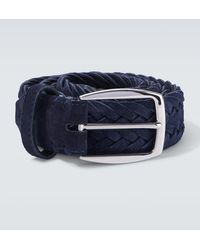 Brioni - Braided Suede Belt - Lyst