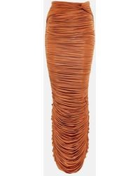 Alex Perry - Hartley Ruched Maxi Skirt - Lyst