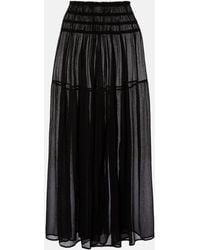 Eres - Falda Larga Irresistible De Chifon De Seda - Lyst
