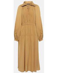 JOSEPH - Dryden Silk Crepe De Soie Midi Dress - Lyst